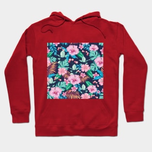 Flower Pattern Hoodie